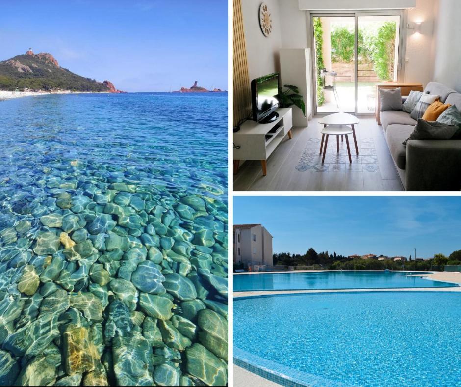 Appartement Frejus Avec Jardin, Piscine, Plage, Tennis Dış mekan fotoğraf